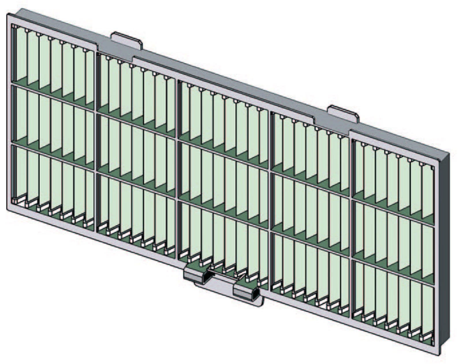 Atlantic Clim & Ventil - Utd-lfka - filtre pour reprise d'air directe en faux-plafond climatiseur gaine