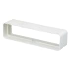 Atlantic Clim & Ventil - Rd 55 x 110 - raccord droit rectangulaire plastique rigide section 55 x 110