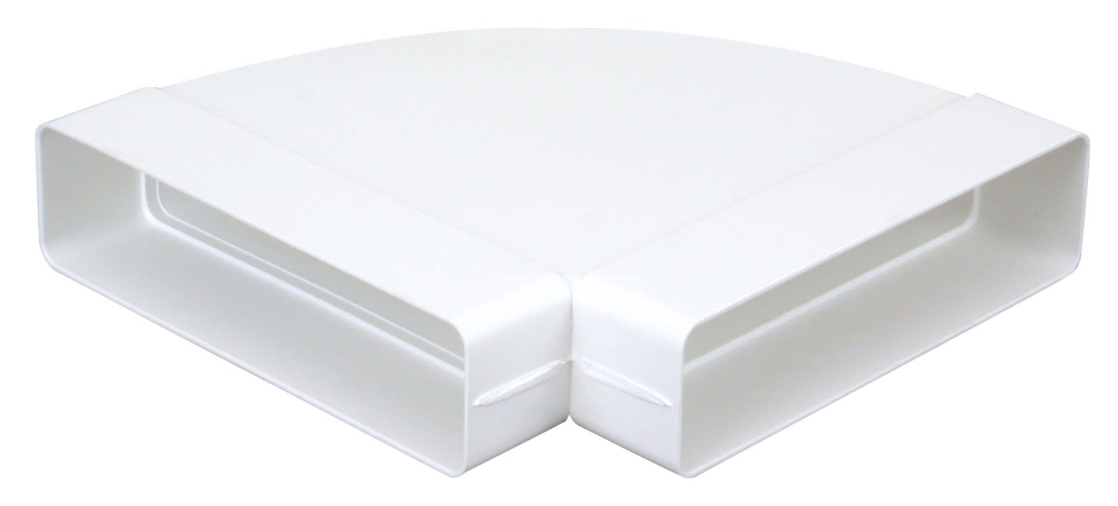 Atlantic Clim & Ventil - Ch 55 x 110 - coude horizontal 90° rectangulaire plastique rigide section 55x110