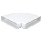 Atlantic Clim & Ventil - Ch 55 x 110 - coude horizontal 90° rectangulaire plastique rigide section 55x110