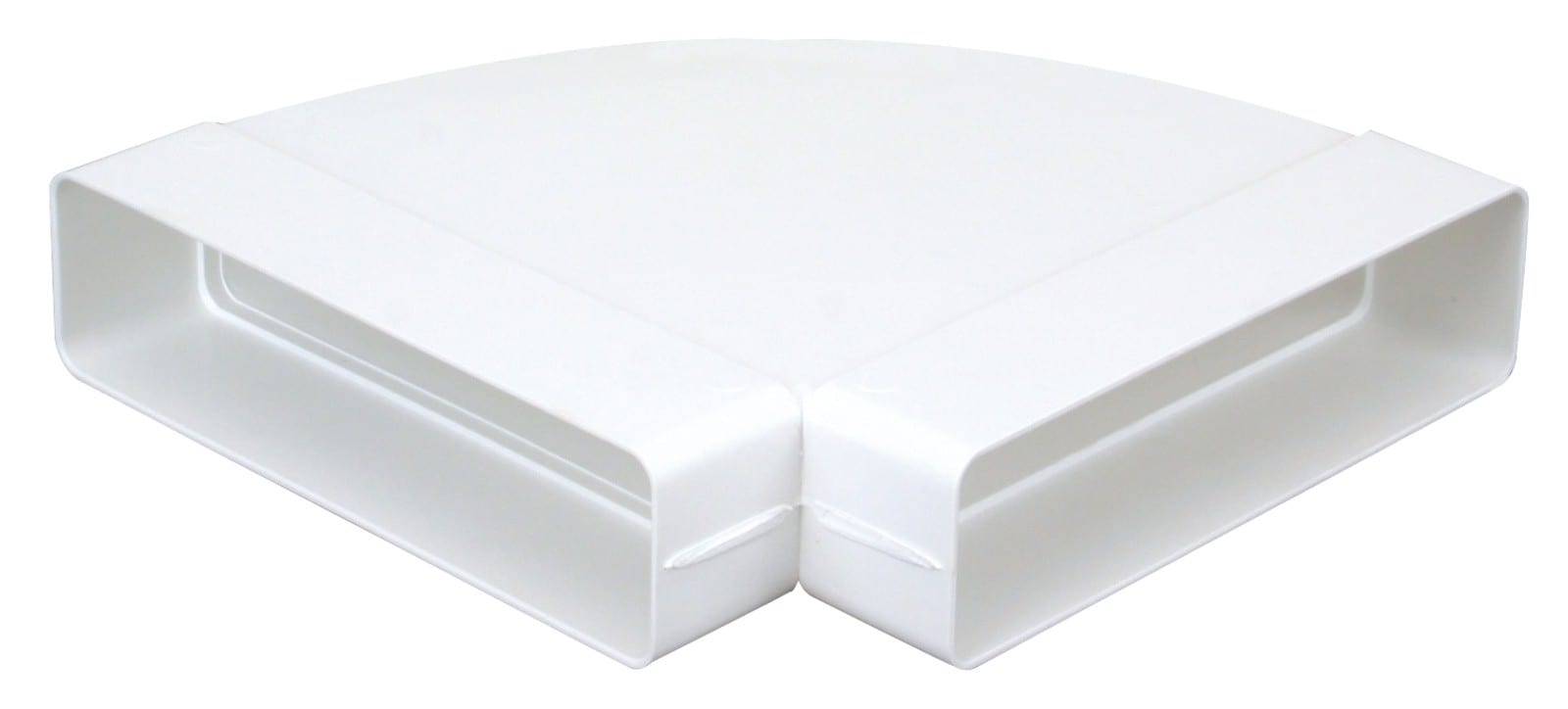 Atlantic Clim & Ventil - Ch 55 x 110 - coude horizontal 90° rectangulaire plastique rigide section 55x110