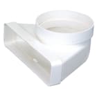 Atlantic Clim & Ventil - Cmv 55x110x100 - coude mixte vertical section 55x110 en diamètre 100