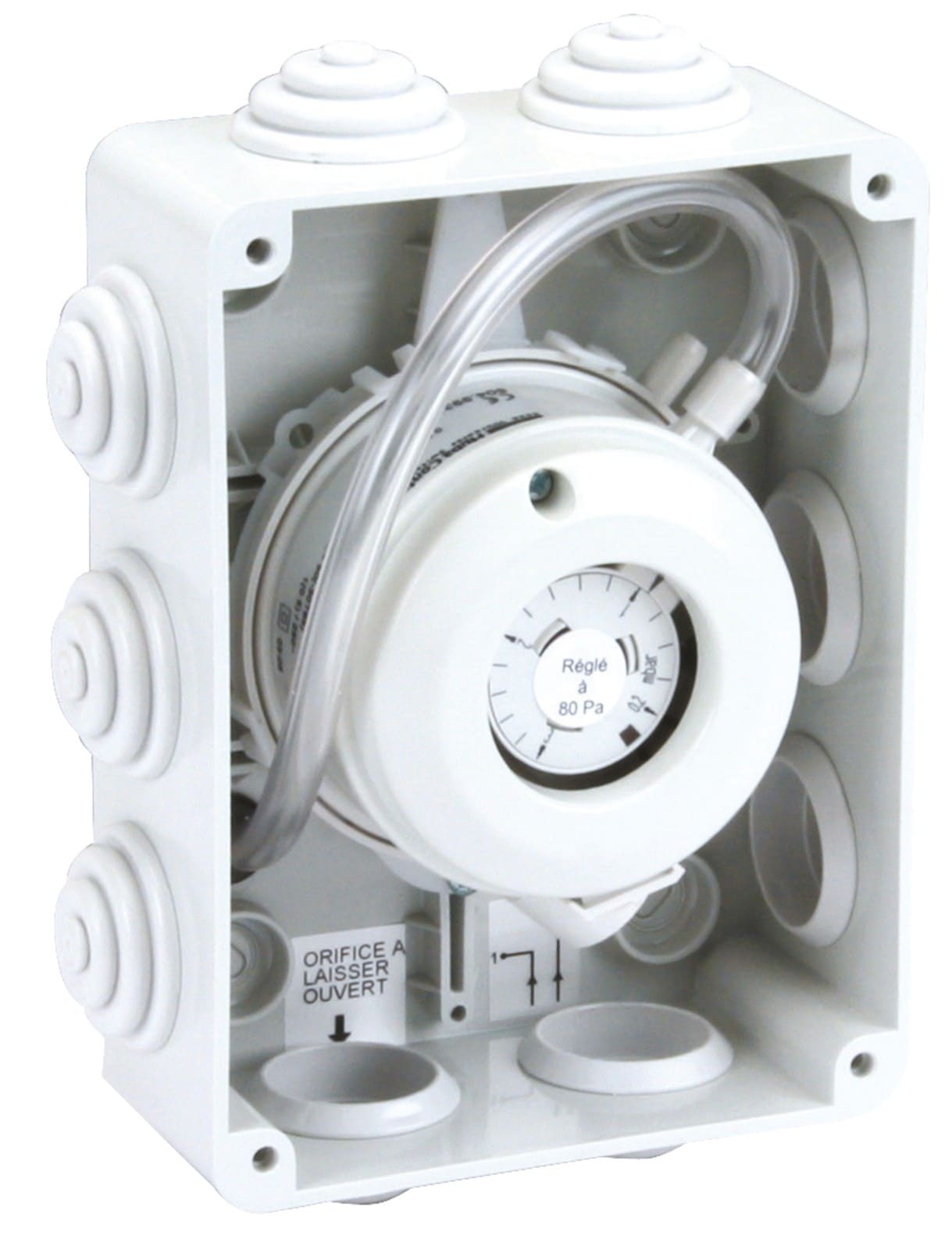Atlantic Clim & Ventil - Depr/g - pressostat 80 pa monte dans coffret pour caissons filtrant