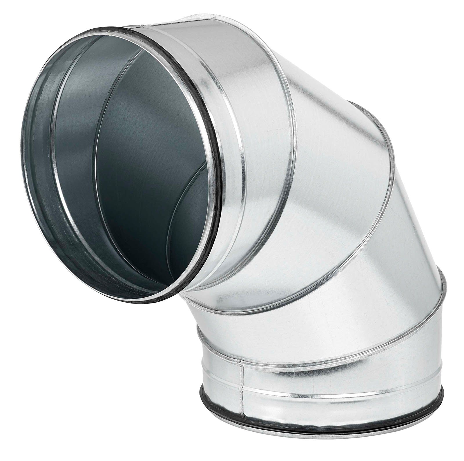 Atlantic Clim & Ventil - Coude à 45° - C 45 - Diamètre 100 mm - Acier galvanisé - Avec joint