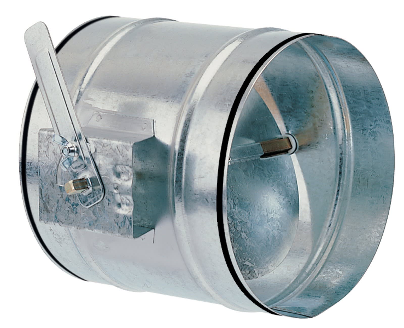 Atlantic Clim & Ventil - Rr 125 j - registre de reglage galvanise a joints commande manuelle diametre 125