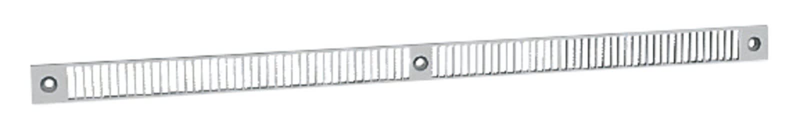 Atlantic Clim & Ventil - Grille de façade aluminium prélaqué noir pour entrée d'air Ea