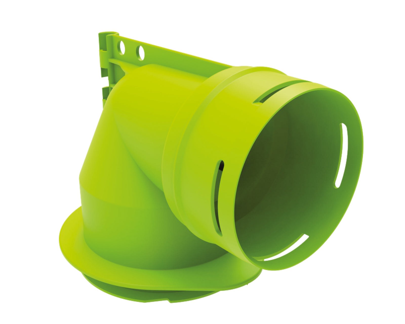 Atlantic Clim & Ventil - Xcmv 80/90 - Coude mixte D90 pour raccordement sur bouche D80