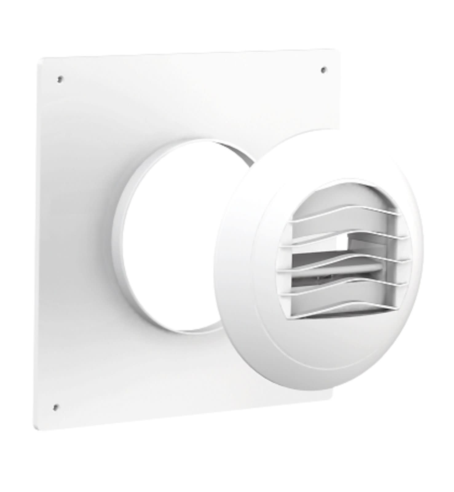 Atlantic Clim & Ventil - Platine rénovation 250x250 mm à visser à joint - pour bouche auto Bn