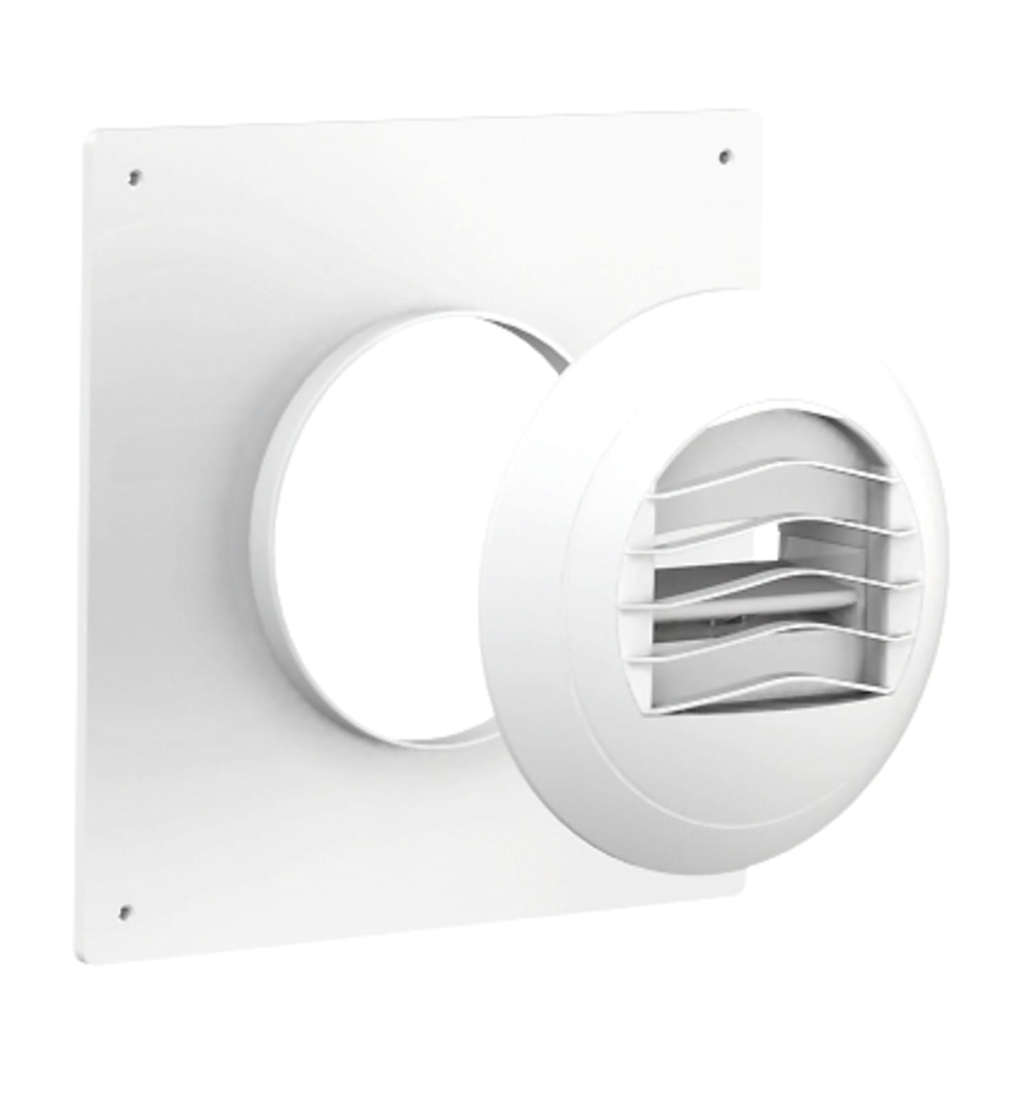 Atlantic Clim & Ventil - Platine rénovation 250x250 mm à visser à joint - pour bouche auto Bn