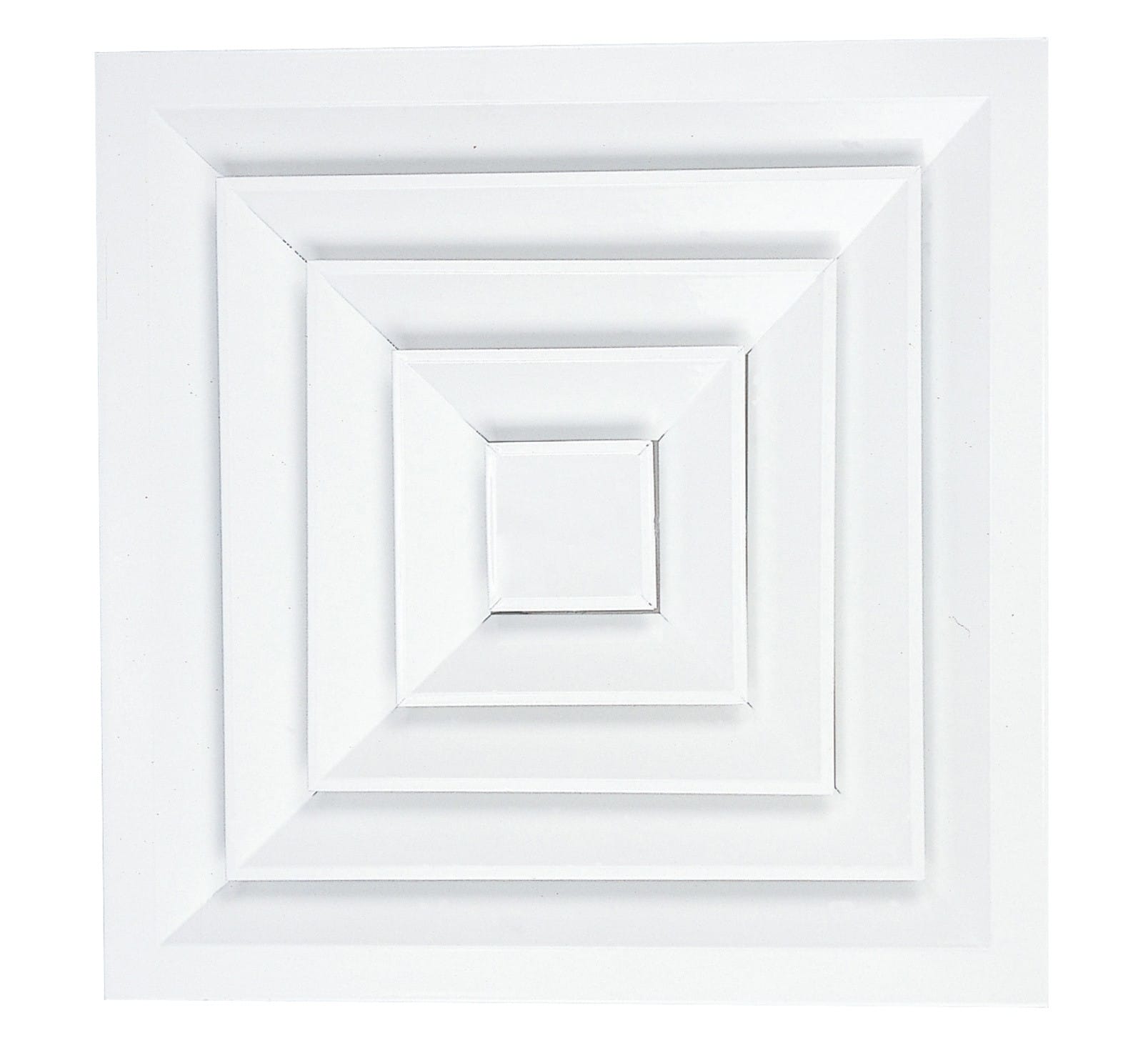 Atlantic Clim & Ventil - DC4D 300X300 - Diffuseur carré 4D 300X300 à noyau démontable - plaf.