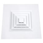 Atlantic Clim & Ventil - DC4D FP 300X300 - Diffuseur carré 4D 300X300 à noyau démontable - plaf.modulaire