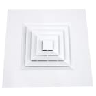 Atlantic Clim & Ventil - DC4D FP 375X375 - Diffuseur carré 4D 375X375 à noyau démontable - plaf.modulaire