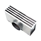 Atlantic Clim & Ventil - DFA-FP 4F 1200X300B - diffuseur 4 fentes blanc+plenum lg1200X300 blanc