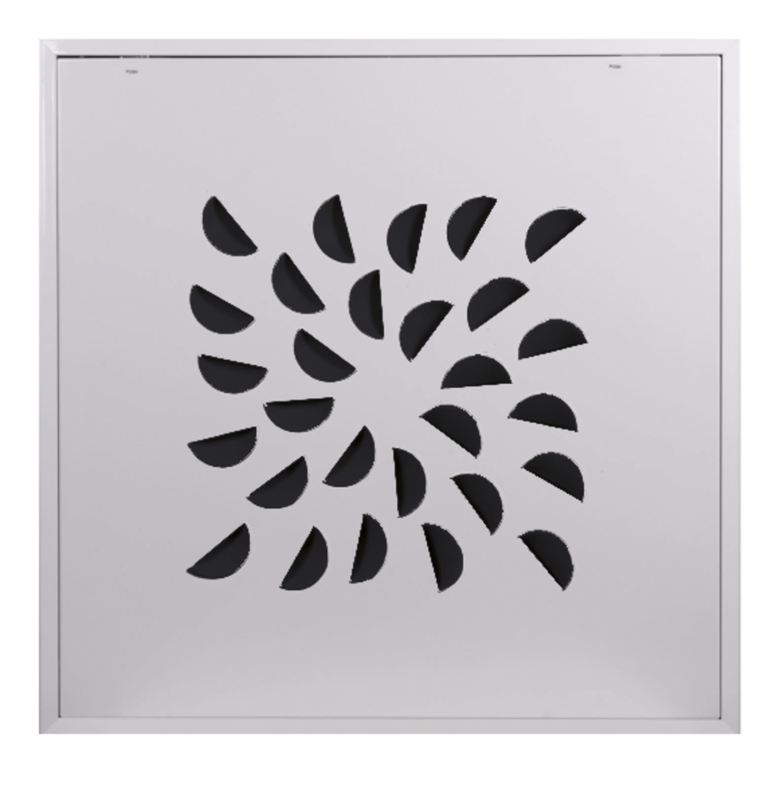 Atlantic Clim & Ventil - Mid NEXT-KLIN 600N-diffuseur 600x600 buses noires petit volume plénum supérieur