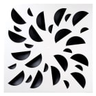 Atlantic Clim & Ventil - NEXT-KLIN 600L NOIR - diffuseur 600x600 buses noires plénum latéral