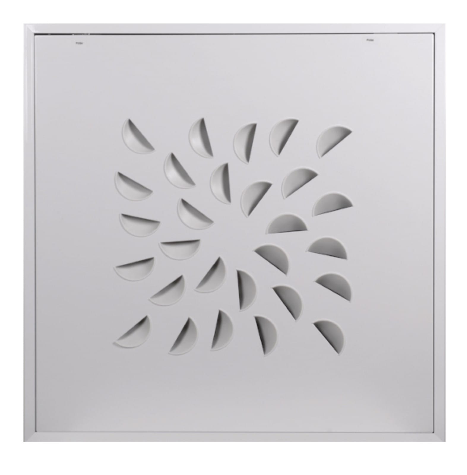 Atlantic Clim & Ventil - Mid NEXT-KLIN 675L W -diffuseur 675x675 buses blanc. petit volume plénum latéral