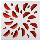 Atlantic Clim & Ventil - NEXT-KLIN 600L ROUGE - diffuseur 600x600 buses rougesplénum latéral