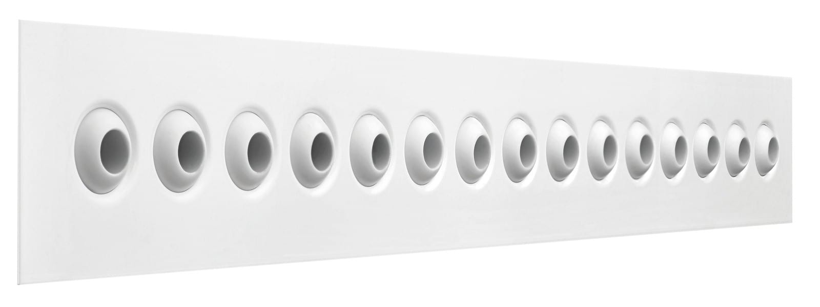 Atlantic Clim & Ventil - Diffuseur linéaire micro buses 2x2000 blanc