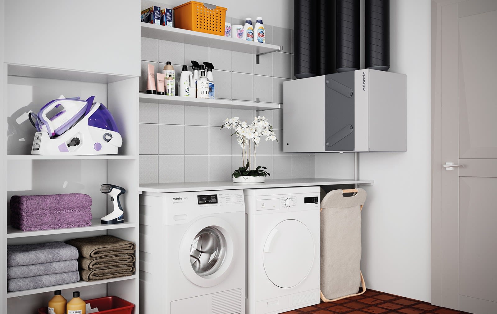 Atlantic Clim & Ventil - Kit bouches extraction et insufflation T3/4 pour Duocosy HR HY