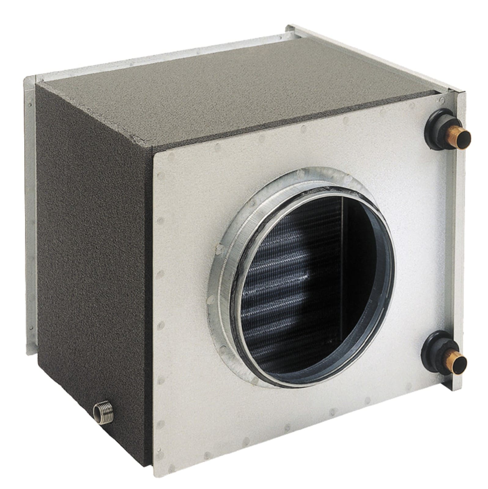 Atlantic Clim & Ventil - BFT 500 D - batterie eau glacée raccordement circulaire dia.500 serv. Droite