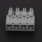 Atlantic Clim & Ventil - Connecteur m 4 poles gris - Pièce de rechange origine fabricant