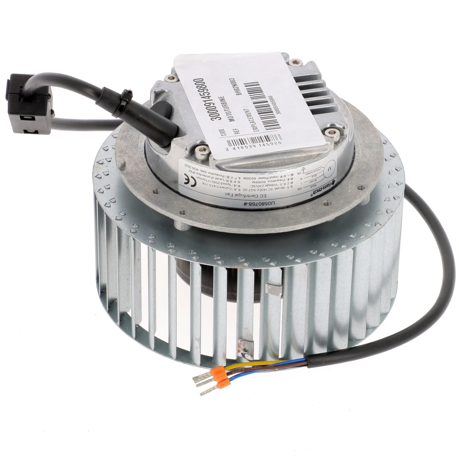 Atlantic Clim & Ventil - Mototurbine - Pièce de rechange origine fabricant