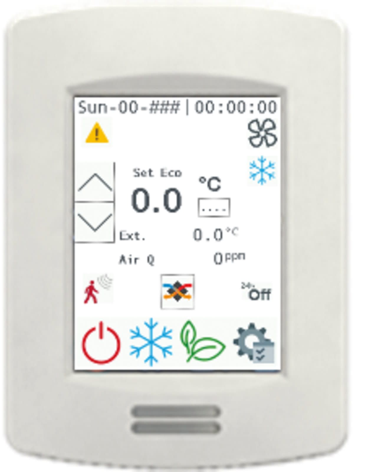 Atlantic Clim & Ventil - TOUCHPAD IHM FILAIRE NOVA, télécommande filaire à écran tactile