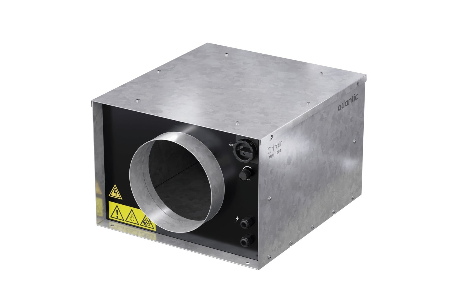 Atlantic Clim & Ventil - Critair mini 250 ISO - caisson d'extraction compact ultra silencieux d160