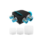 Atlantic Clim & Ventil - Kit Hygrogenius Flex - VMC simple flux Hygroréglable - 3 Kits e-Twist&Go inclus