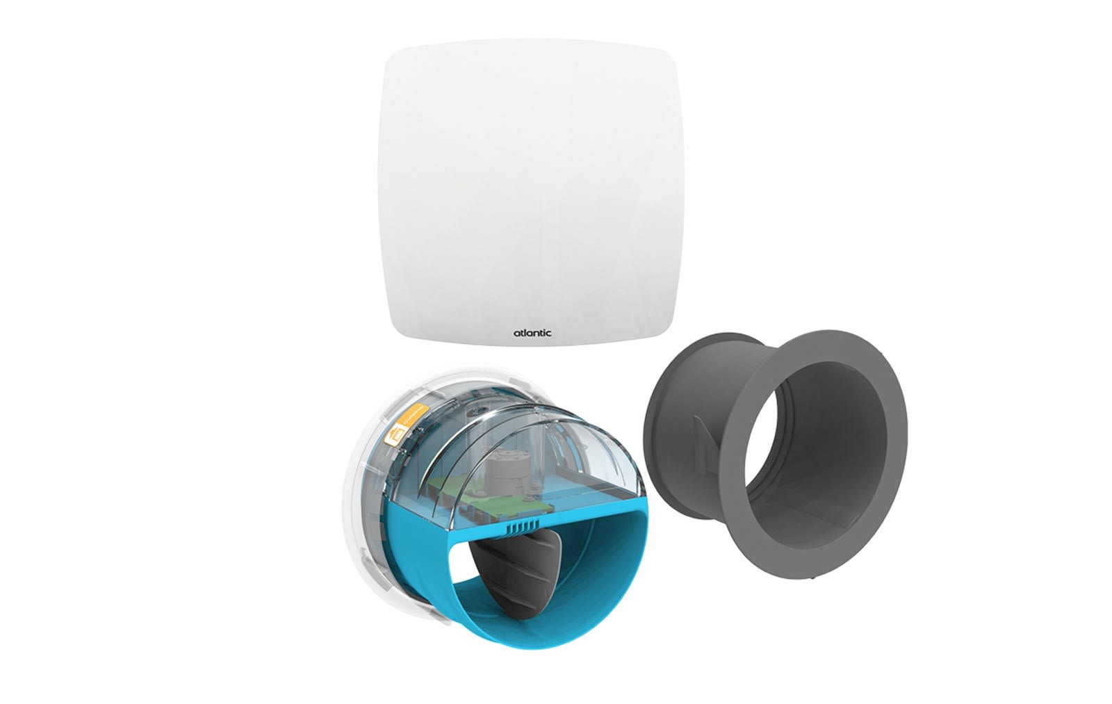 Atlantic Clim & Ventil - Kit e-Twist&Go pour Hygrogenius avec 1 Piquage 125 Cuisine + 1 Bouche Line