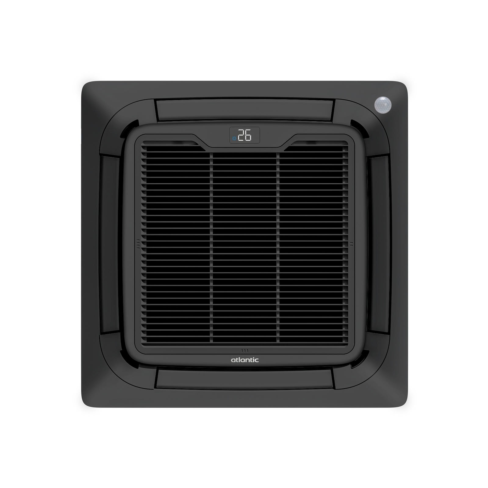 Atlantic Clim & Ventil - Façade pour unité intérieure VRF Cassette 800x800 - GENESIS - Couleur Noire
