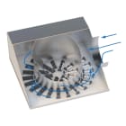Atlantic Clim & Ventil - Diffuseur à plénum variable - DFH2-TWIN - 675 x 675 mm ailettes noires - isolé