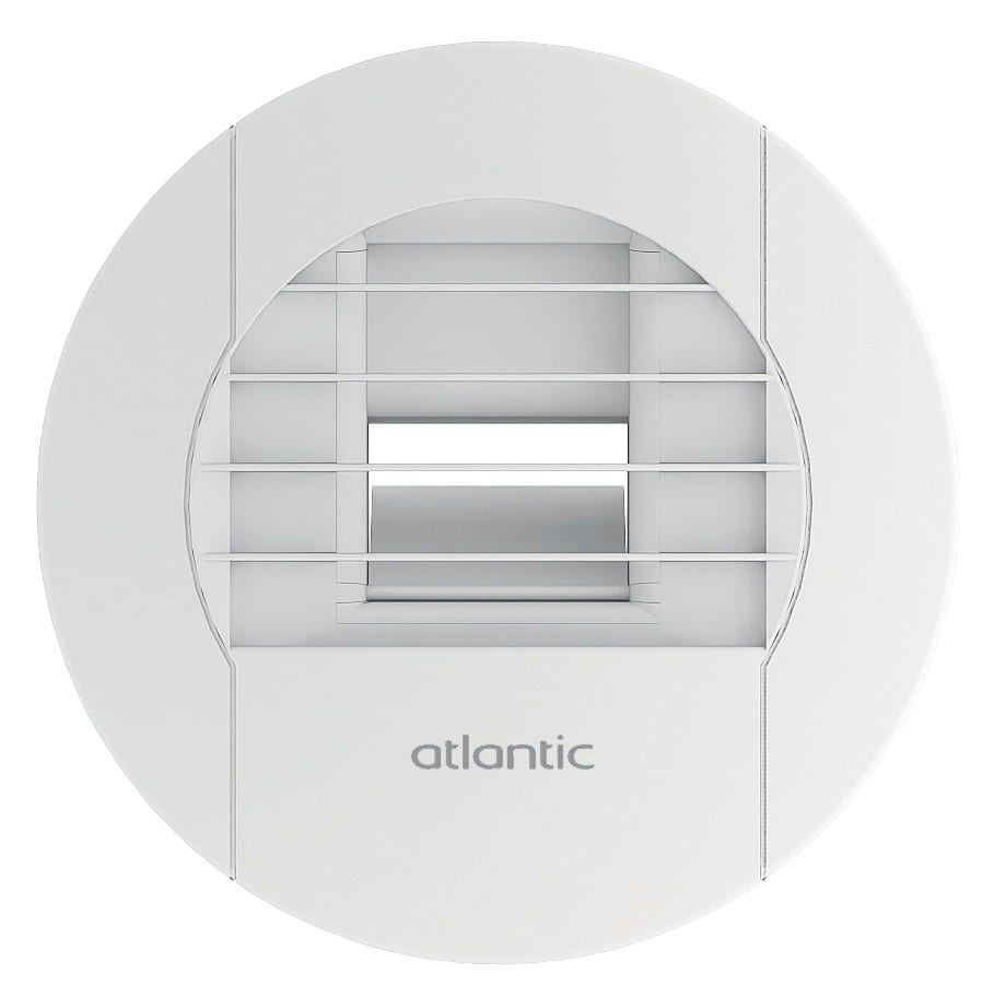 Atlantic Clim & Ventil - Bouche hygro - BHC - 15 à 45-135 m3/h - 12 V - Bouton poussoir - A joint