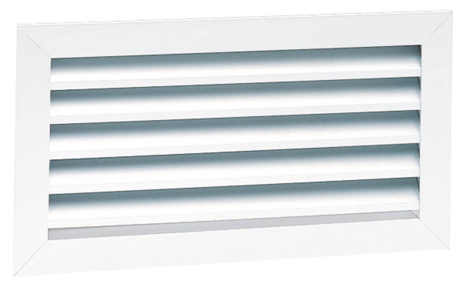 Atlantic Clim & Ventil - Gra-fl 400x200 - grille reprise alu blanc+filtre