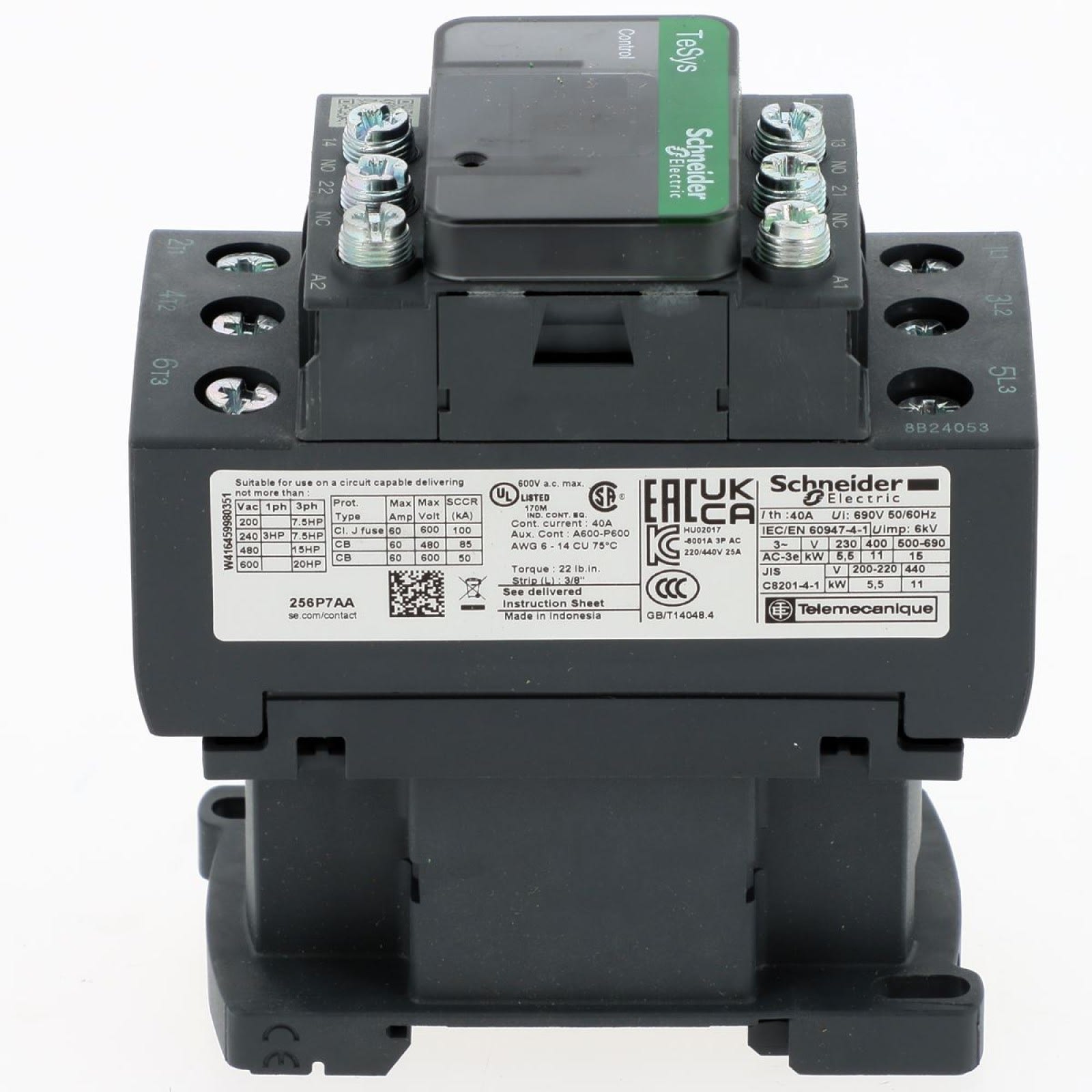 Atlantic Clim & Ventil - Contacteur 40a ac-1 - Pièce de rechange origine fabricant