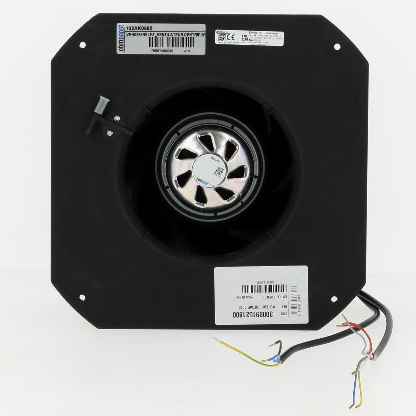 Atlantic Clim & Ventil - Moteur Critair 1000 - Pièce de rechange origine fabricant