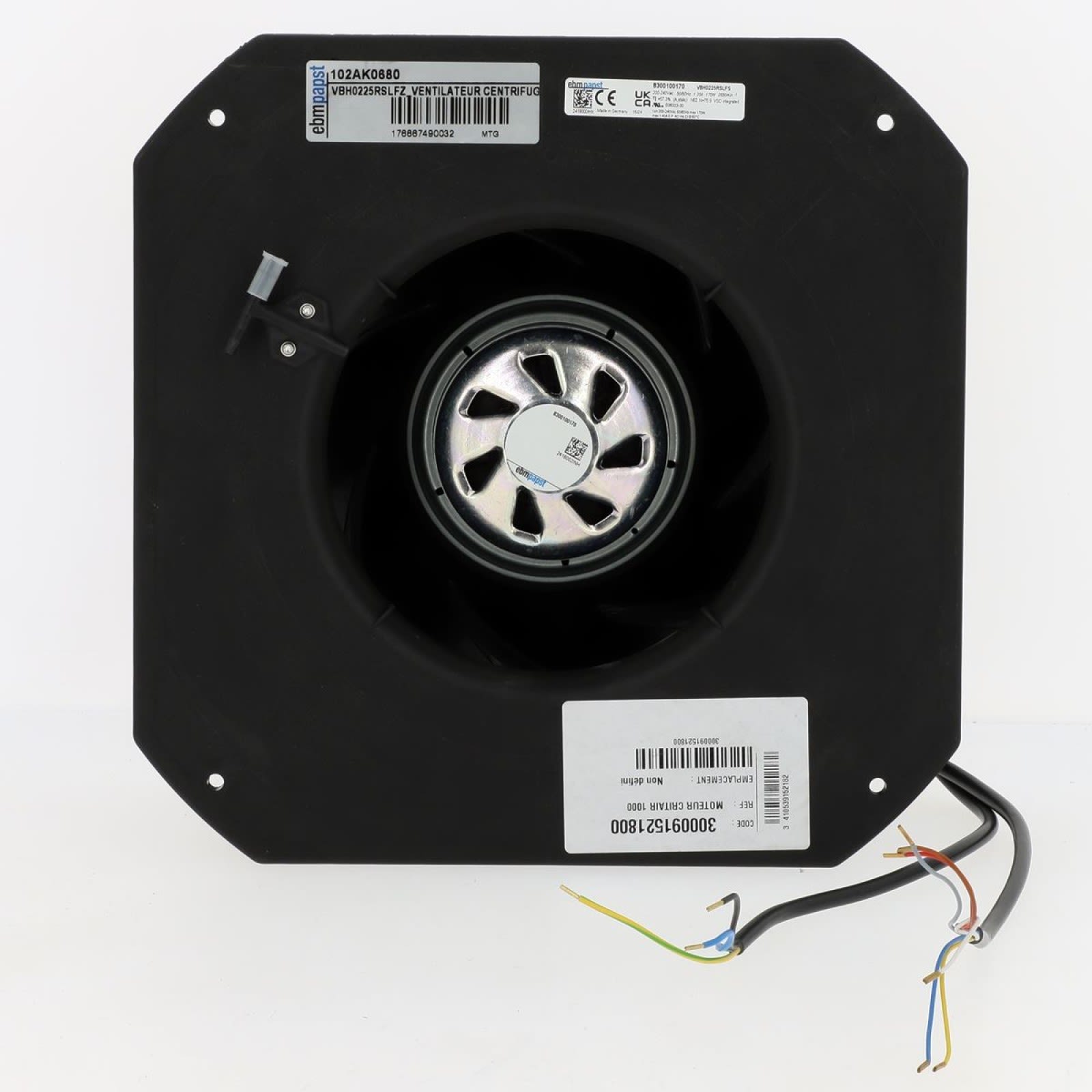 Atlantic Clim & Ventil - Moteur Critair 1000 - Pièce de rechange origine fabricant