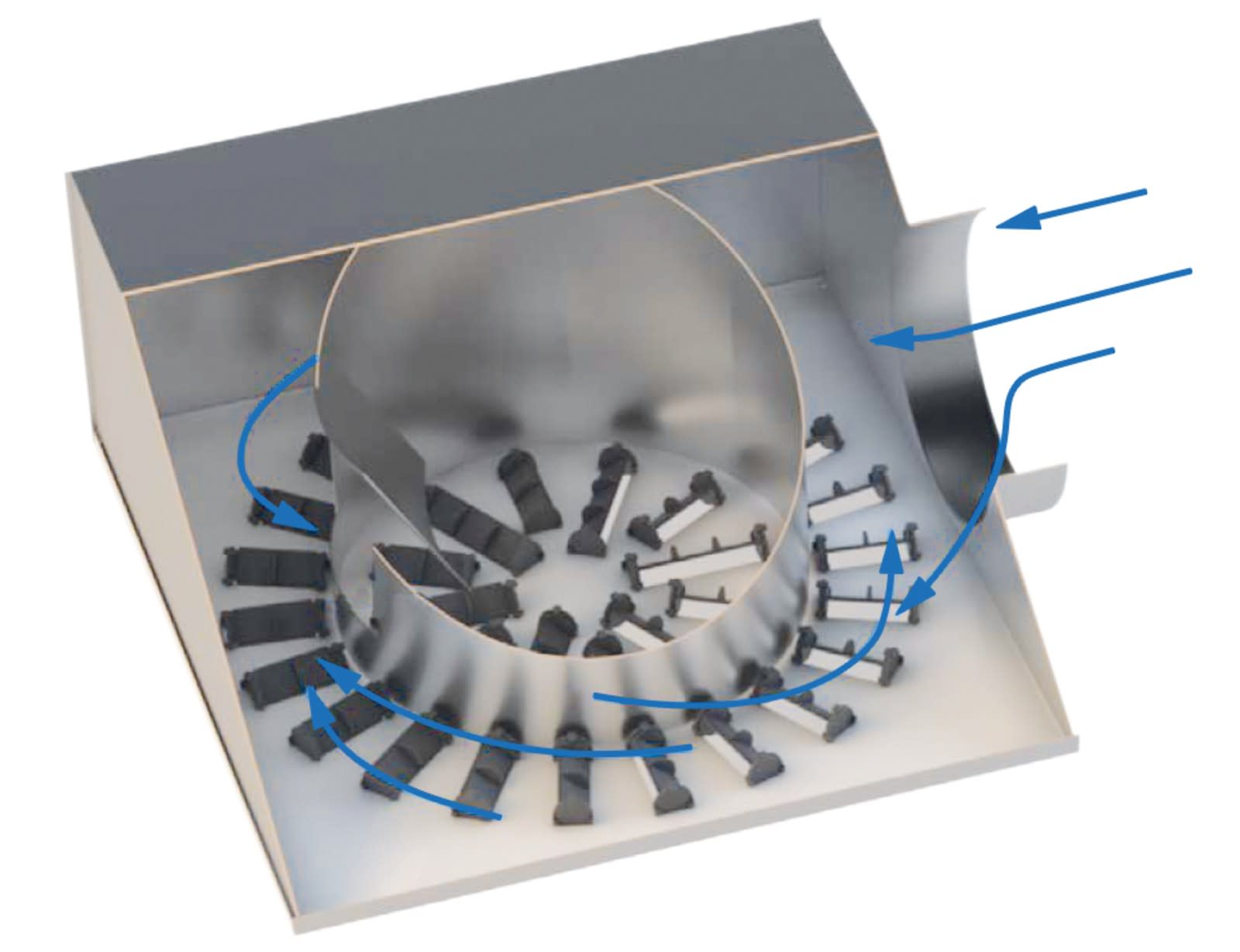 Atlantic Clim & Ventil - Diffuseur à plénum variable - DFH2-TWIN - 675 x 675 mm ailettes blanches