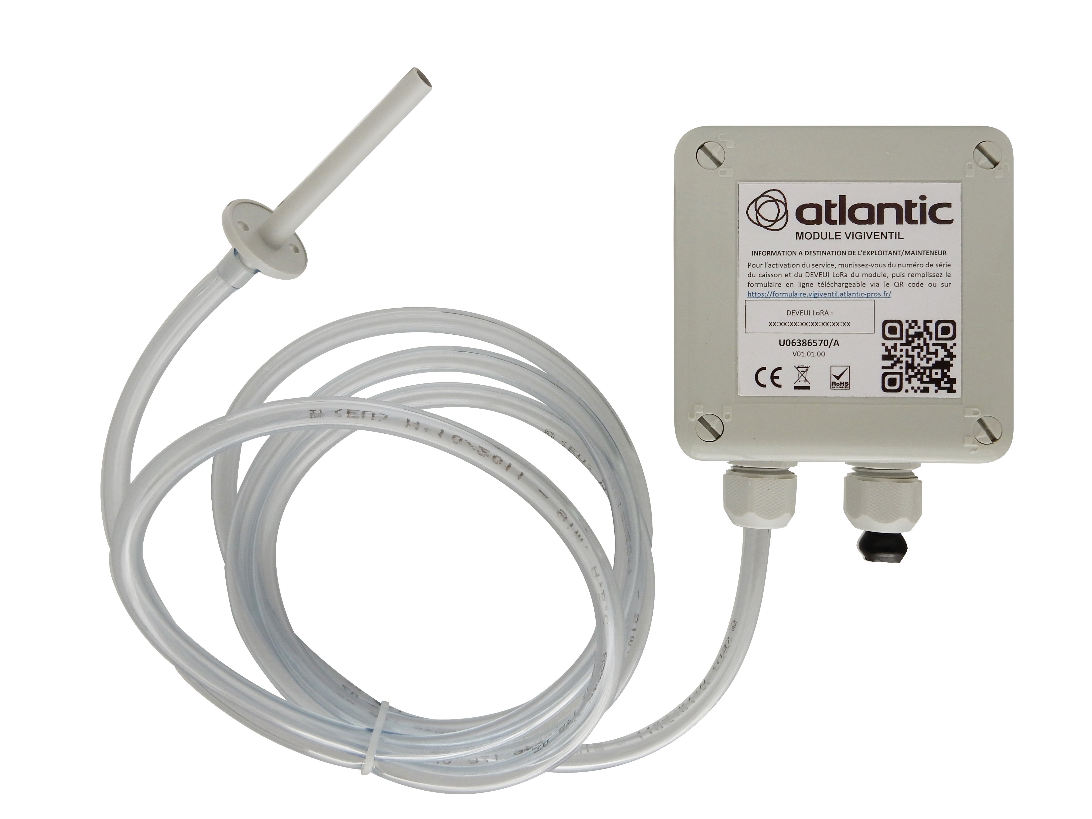 Atlantic Clim & Ventil - Module vigiventil - capteur de pression communiquant- caisson collectif Atlantic