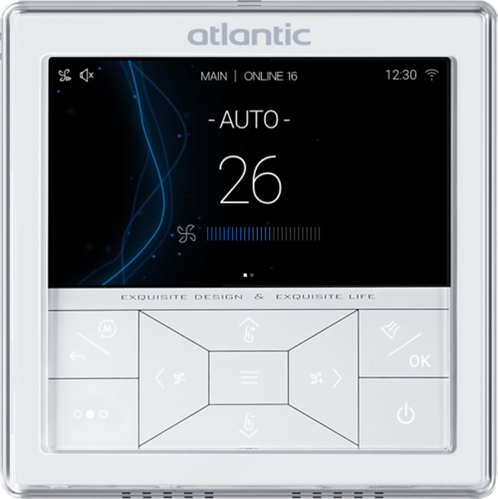 Atlantic Clim & Ventil - Télécommande filaire Atlantic LUMAO pour PAC Air/Air