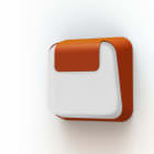 Roger Pradier - Roger Pradier - Applique Carex N°1 Dépoli R7s LED Orangé pur 014