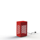 Roger Pradier - Roger Pradier - Luminaire mobile Hogar KubricN°8 LED 16W 2700°K Rouge Tomate 110