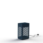 Roger Pradier - Roger Pradier - Luminaire mobile Hogar Kubric N° 8 LED 16W 3000°K Bleu Acier 065