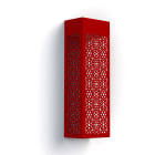Roger Pradier - Roger Pradier - Applique Hogar Moucharabieh N°2 LED 16W 3000°K Rouge tomate 110