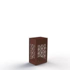 Roger Pradier - Roger Pradier - Borne Hogar Moucharabieh N°6 LED 16W 2700°K Rouille 046