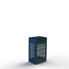 Roger Pradier - Roger Pradier - Borne Hogar Moucharabieh N°6 LED 16W 3000°K Bleu acier 065