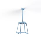 Roger Pradier - Plafonnier Lampiok 3 N°1 diffuseur clair Bleu 111