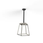 Roger Pradier - Plafonnier Lampiok 3 N°1 diffuseur clair Gris Soie 105 - Gris noir 107