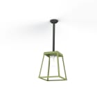 Roger Pradier - Plafonnier Lampiok 3 N°1 diffuseur clair Vert Fougère 109 - Gris noir 107