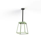 Roger Pradier - Plafonnier Lampiok 3 N°1 diffuseur clair Vert Pâle 133 - Gris noir 107